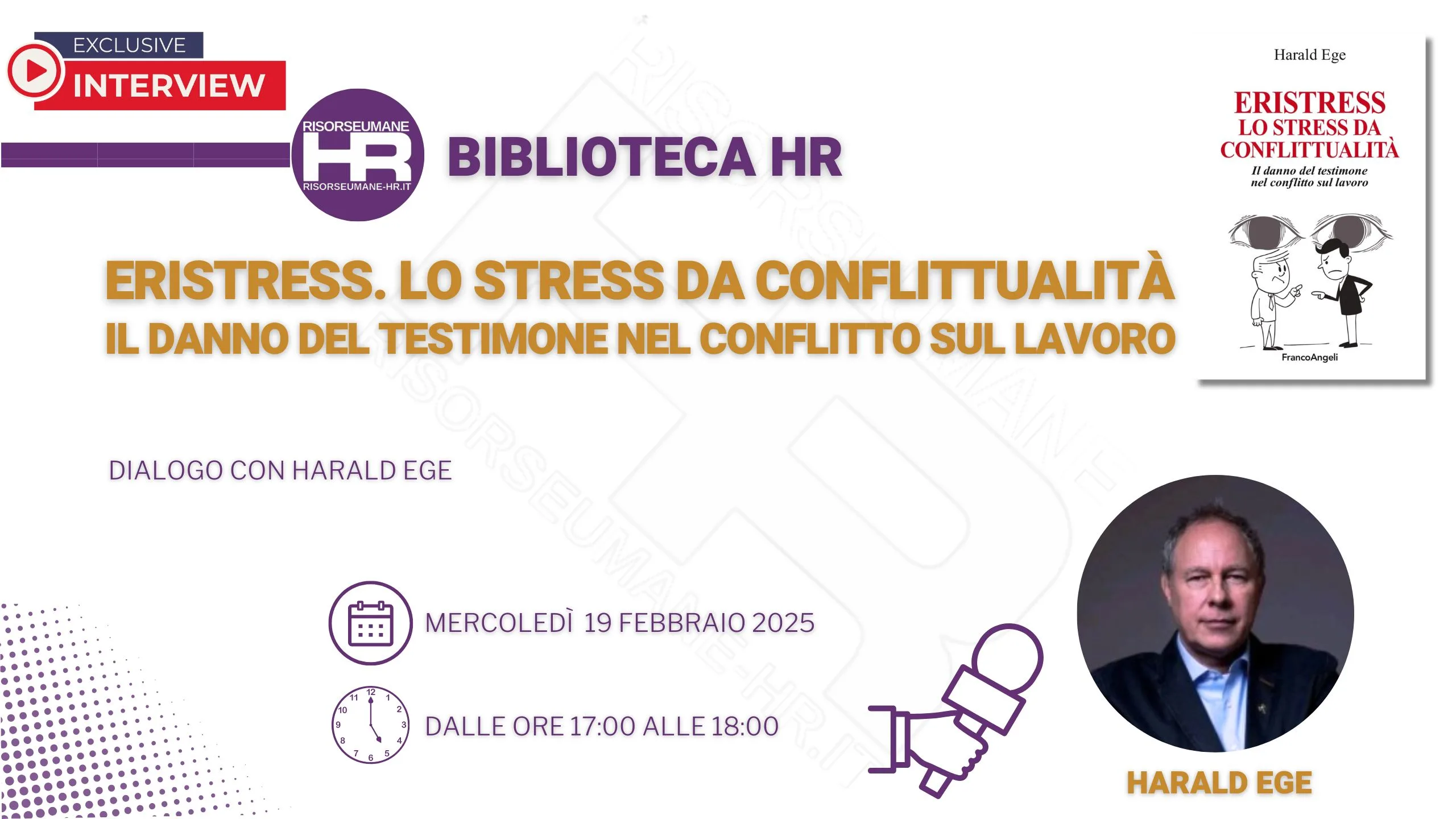 Eristress. Lo stress da conflittualità - webinar con orario